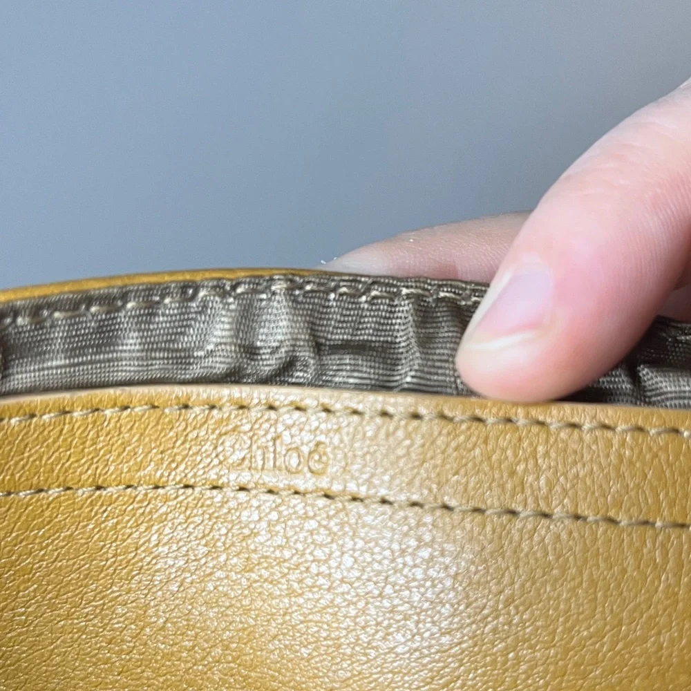 Chloé Tan Leather Shoulder/Crossbody Bag - Picture 10 of 12